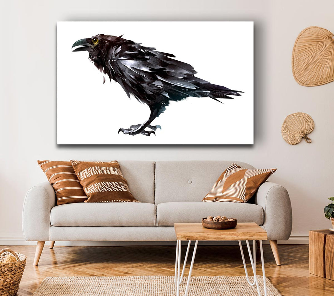 Picture of The Black Crow Canvas Print Wall Art