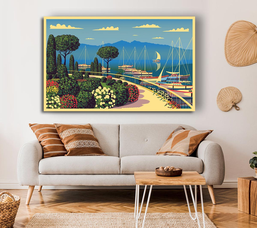 Picture of Vintage Travel Poster Canvas Print Wall Art