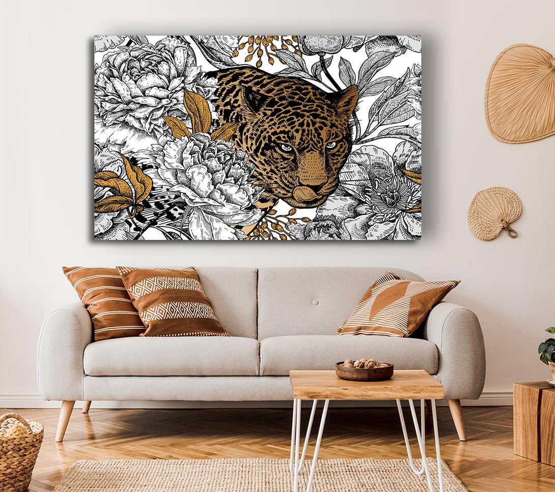 Picture of Stunning Leopard Flowers Canvas Print Wall Art