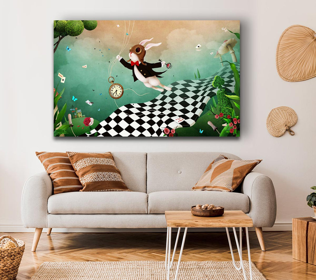 Picture of Alice In Wonderland Out Of Time Canvas Print Wall Art