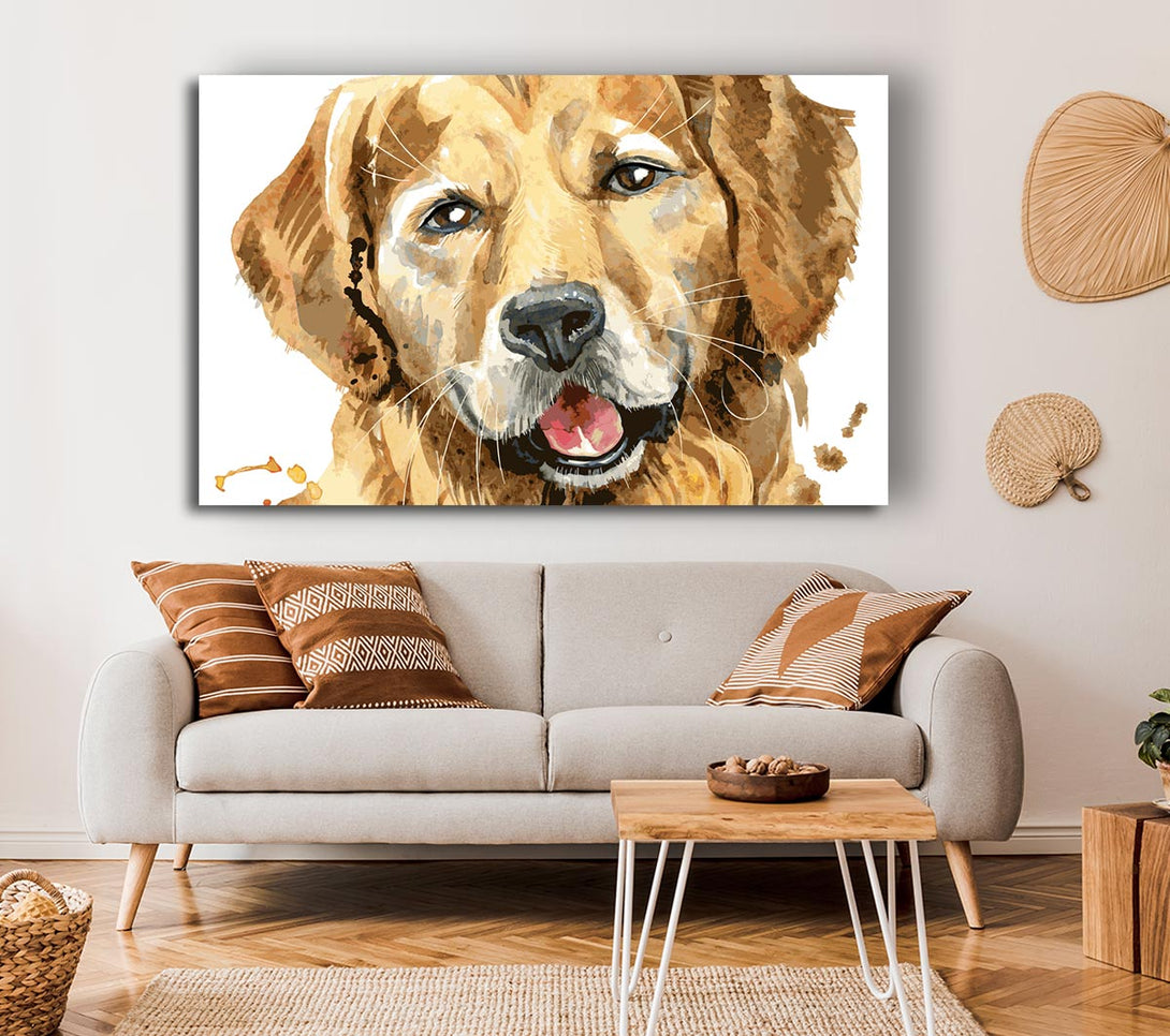 Picture of Labrador Happiness Canvas Print Wall Art