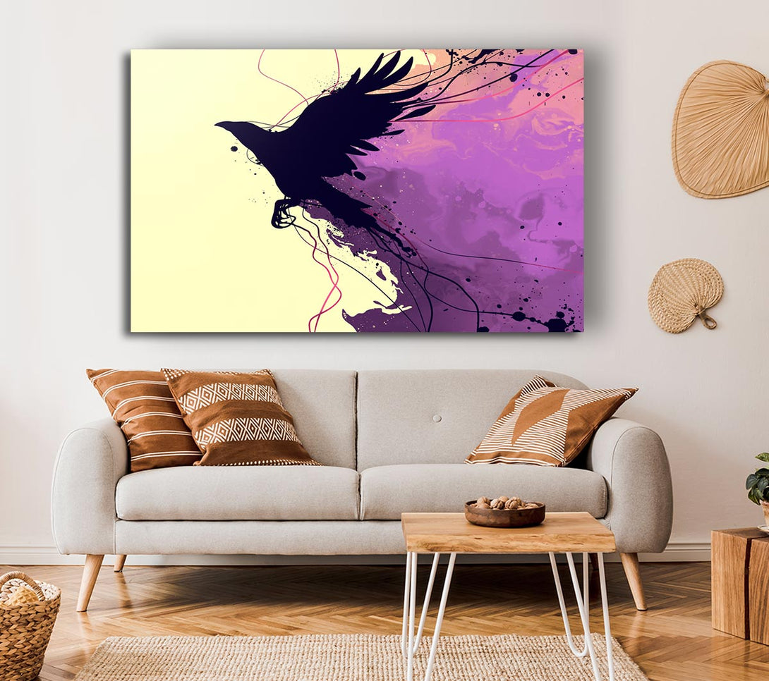 Picture of Blackbird Breaking The Boundries Canvas Print Wall Art