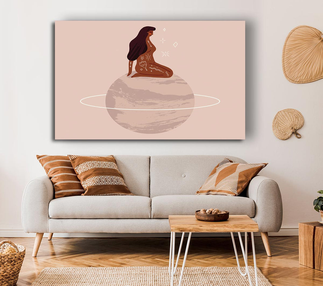 Picture of The Woman Planet Canvas Print Wall Art