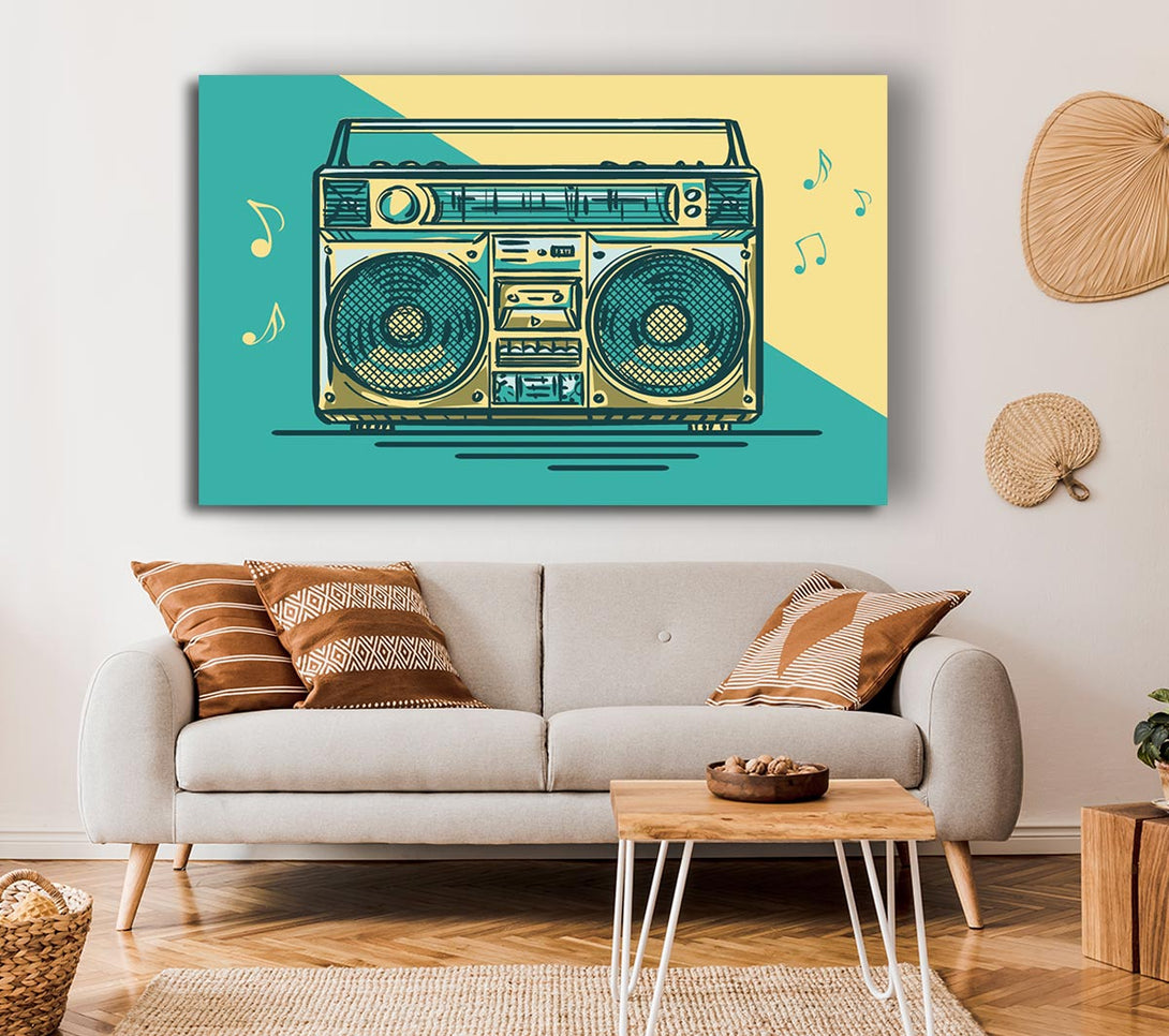 Picture of Boombox Music Maker Canvas Print Wall Art