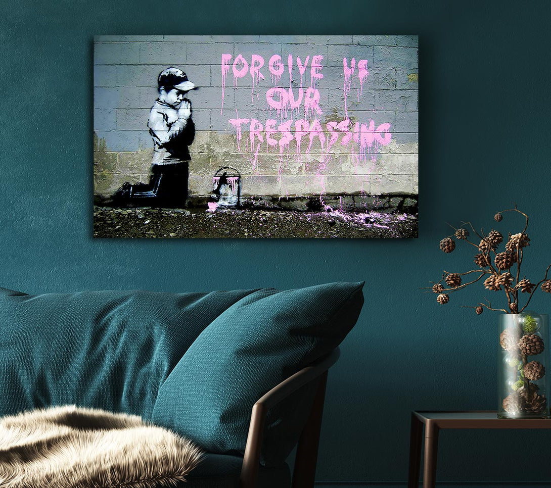 Picture of Forgive Us Our Trespassing Canvas Print Wall Art