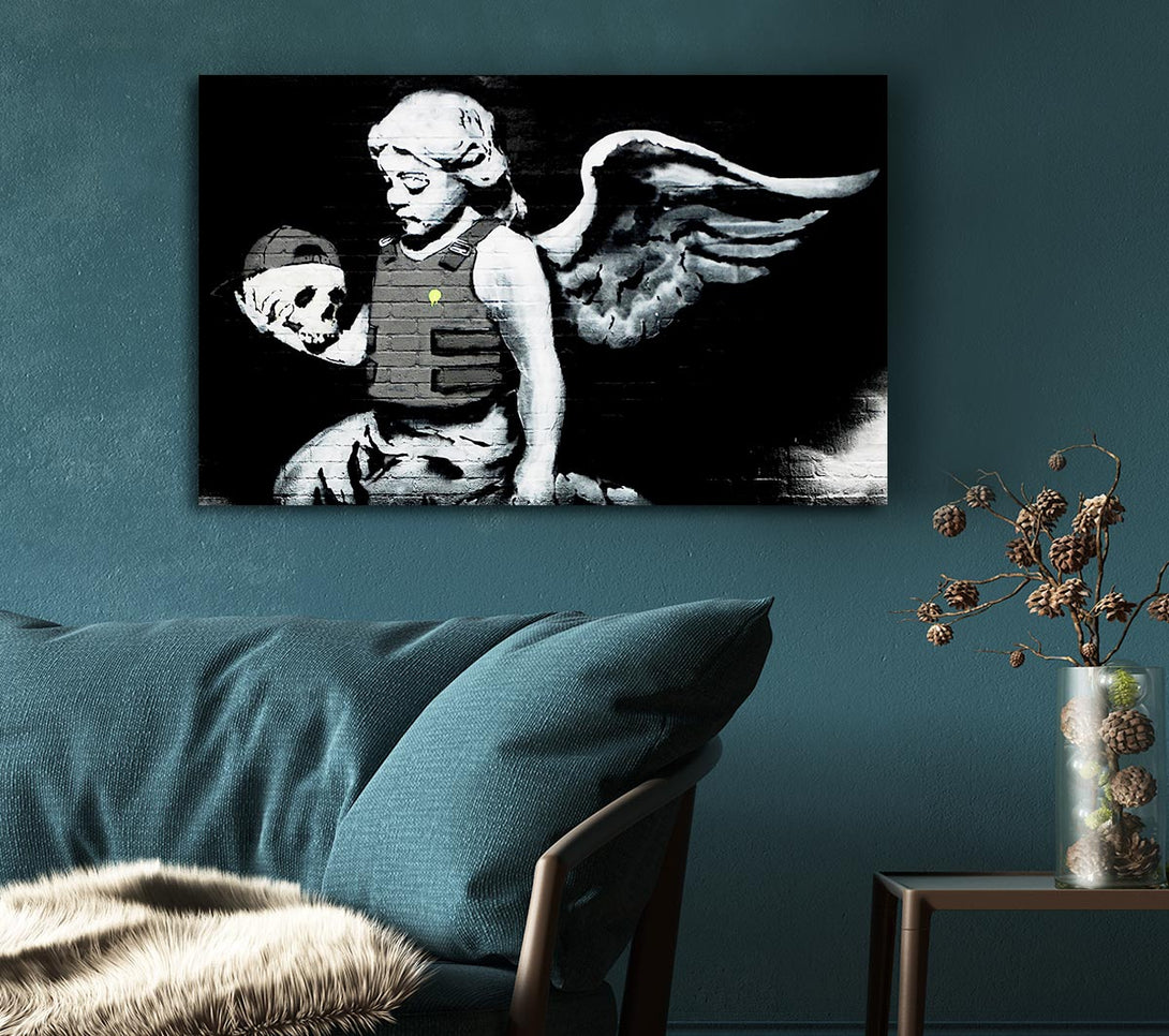 Picture of Angel Skull Canvas Print Wall Art