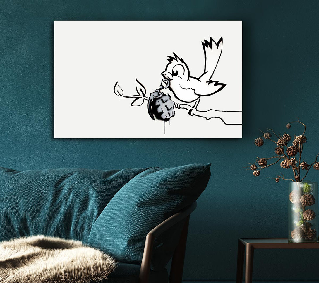 Picture of Bird Granade Canvas Print Wall Art