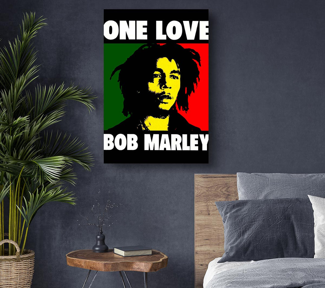 Picture of Bob Marley One Love Canvas Print Wall Art