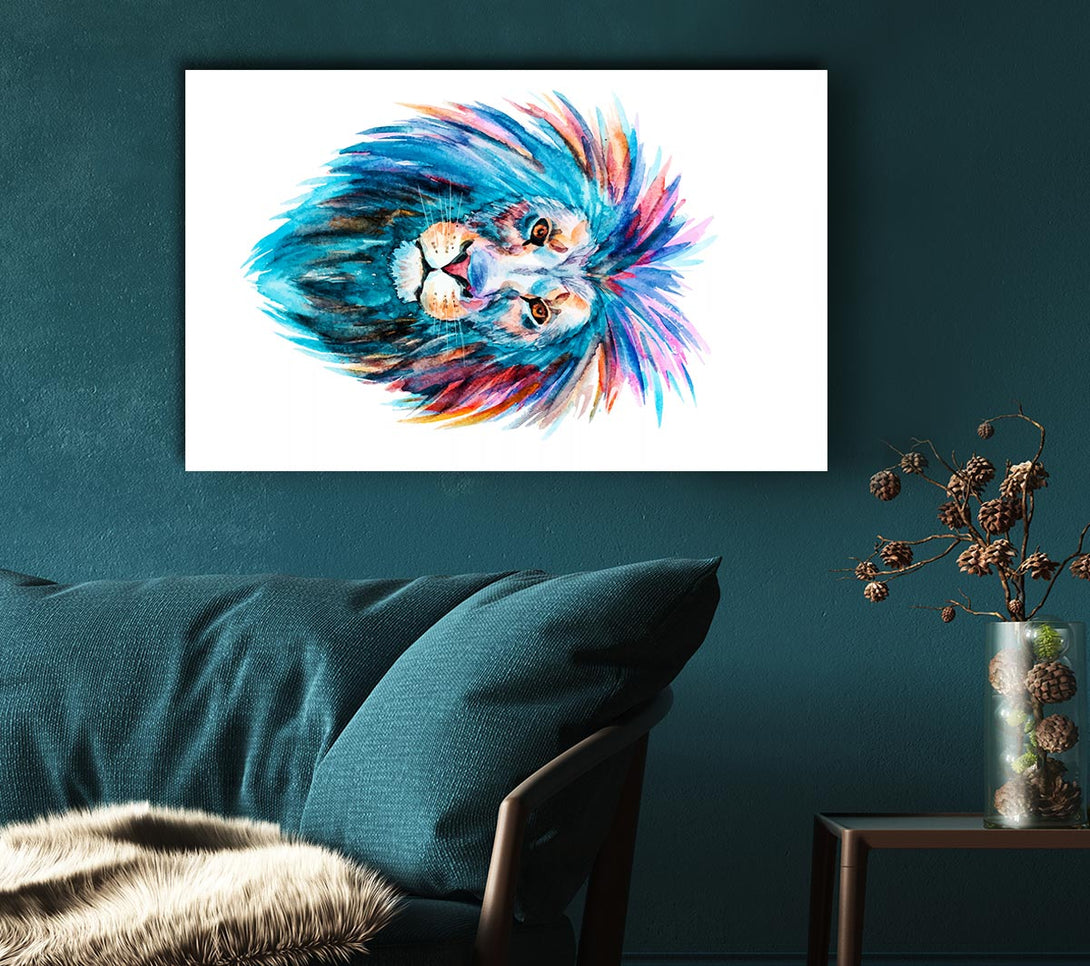 Picture of Lion Main Canvas Print Wall Art