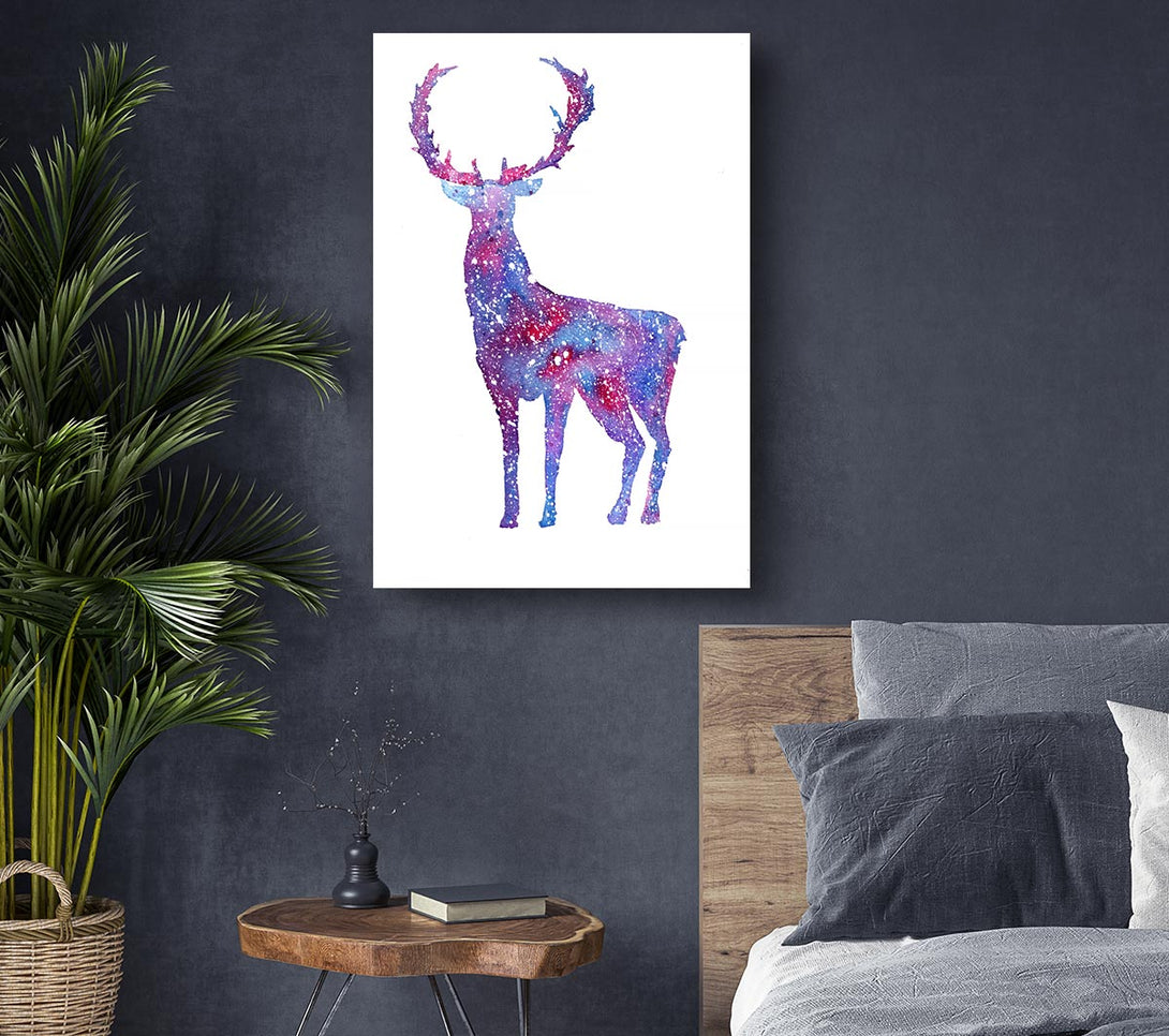 Picture of Stag Sparkle Canvas Print Wall Art