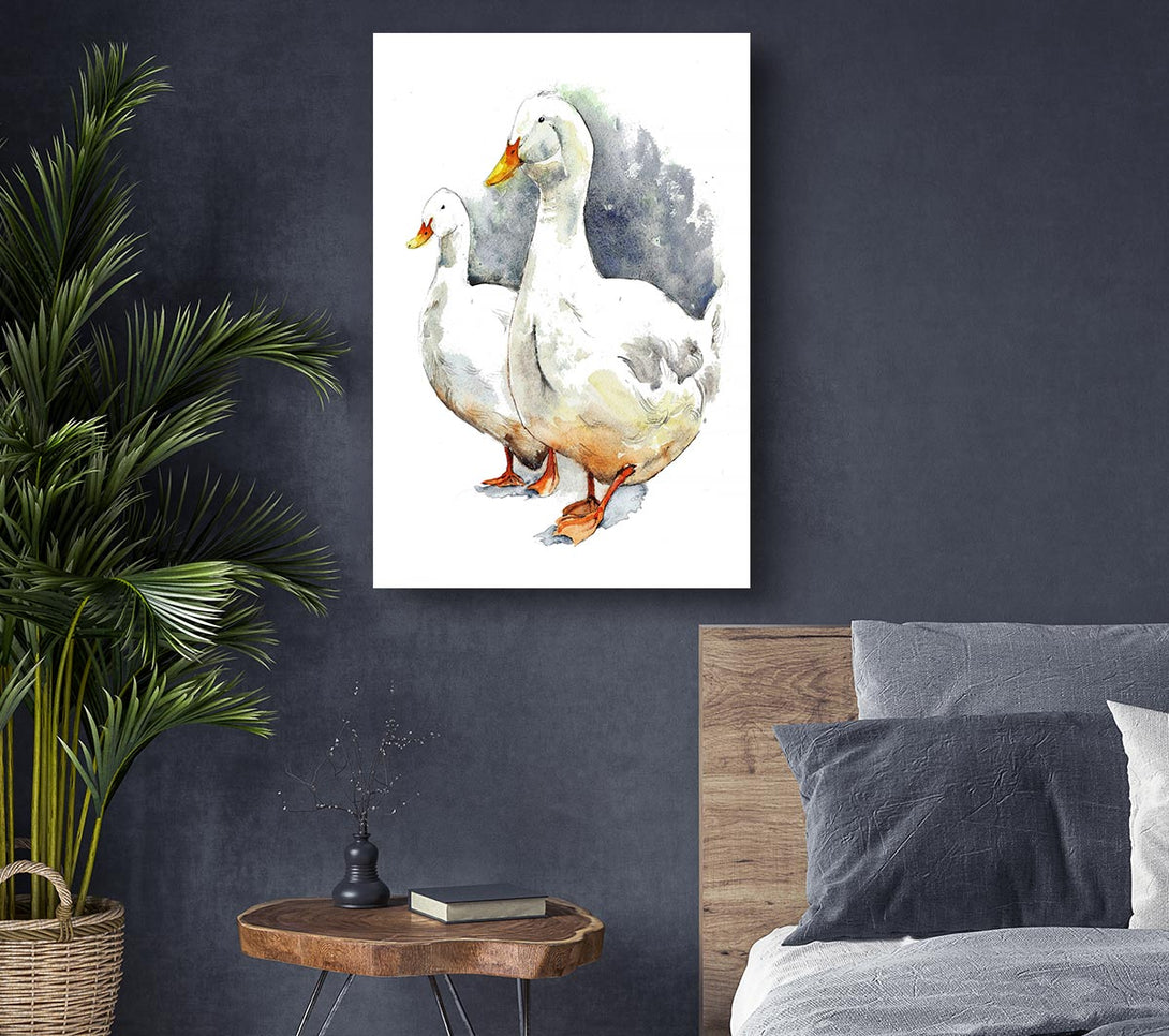 Picture of Geese Canvas Print Wall Art