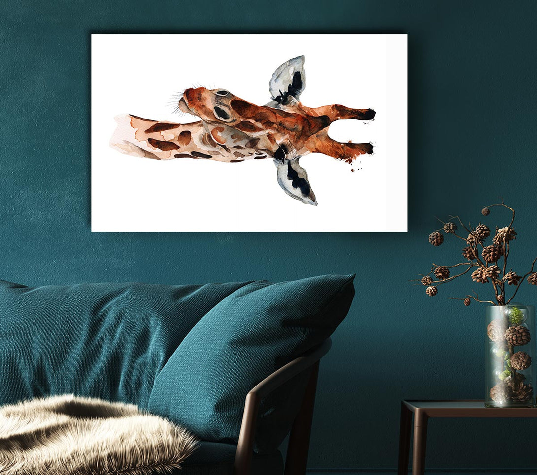 Picture of Curious Giraffe Canvas Print Wall Art