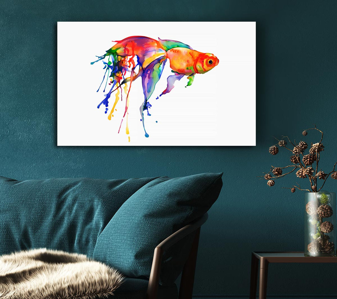 Picture of Rainbow Goldfish Canvas Print Wall Art