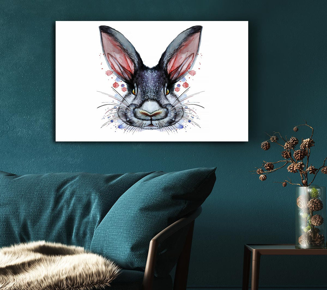 Picture of Pink Rabbit Ears Canvas Print Wall Art