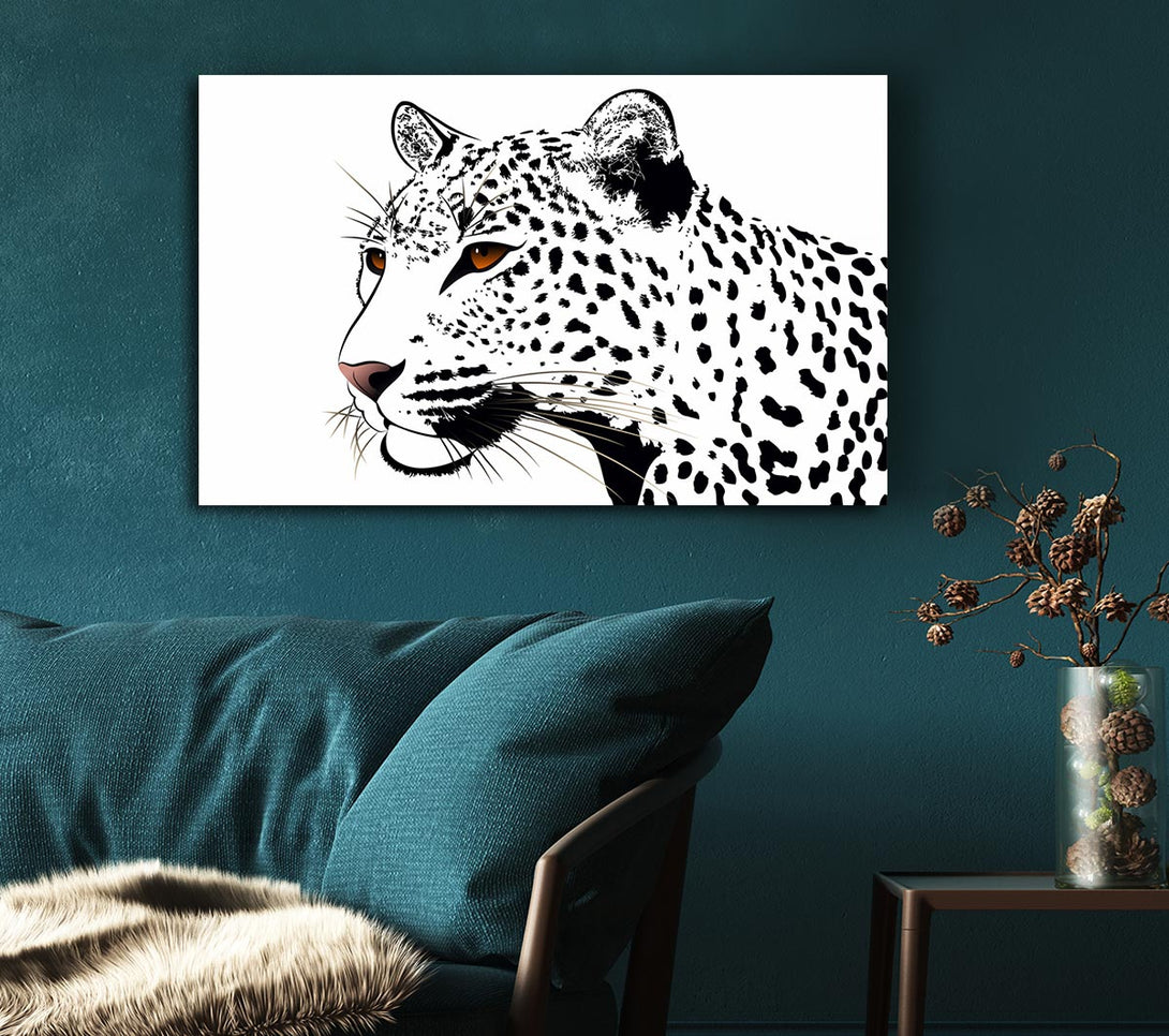 Picture of Leopard Eyes Canvas Print Wall Art