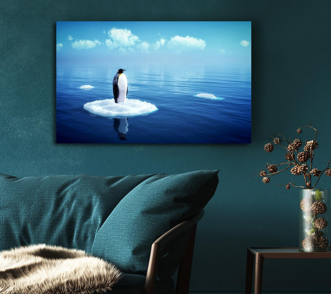 Picture of Penguin Drift Canvas Print Wall Art