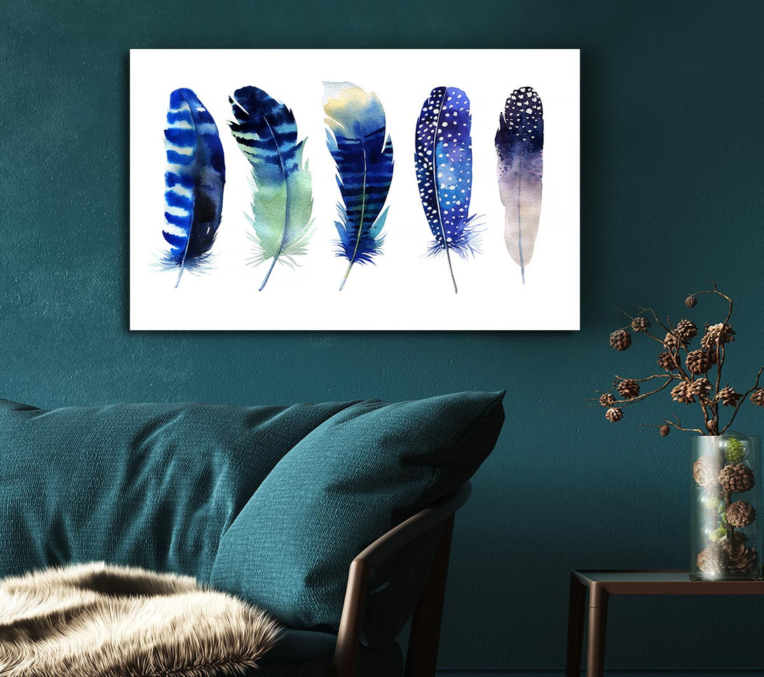 Picture of Night Feathers Canvas Print Wall Art