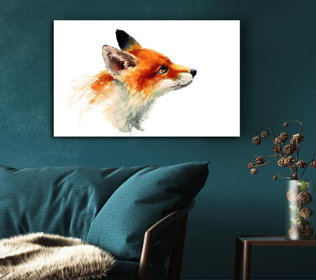 Picture of Fox Love Canvas Print Wall Art