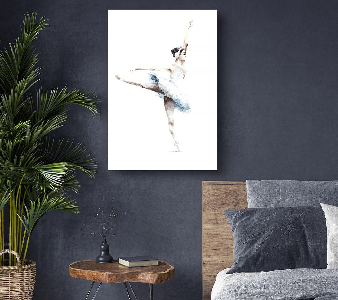 Picture of White Ballerina 4 Canvas Print Wall Art