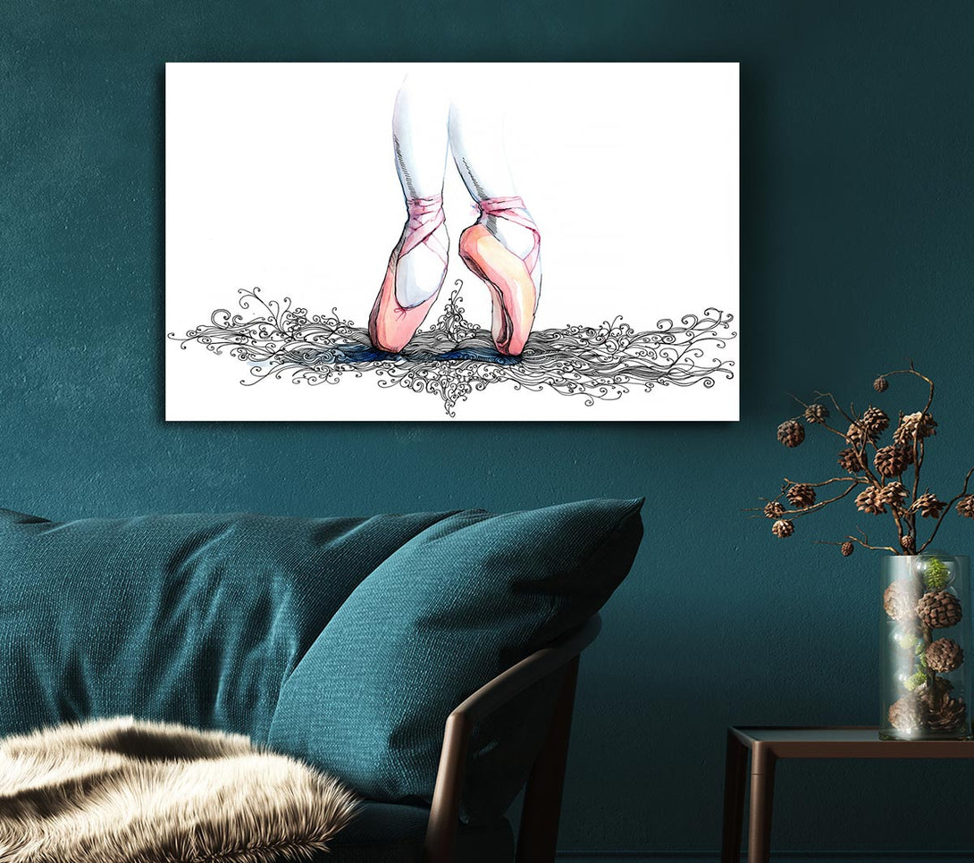 Picture of Ballerina Shoes 3 Canvas Print Wall Art