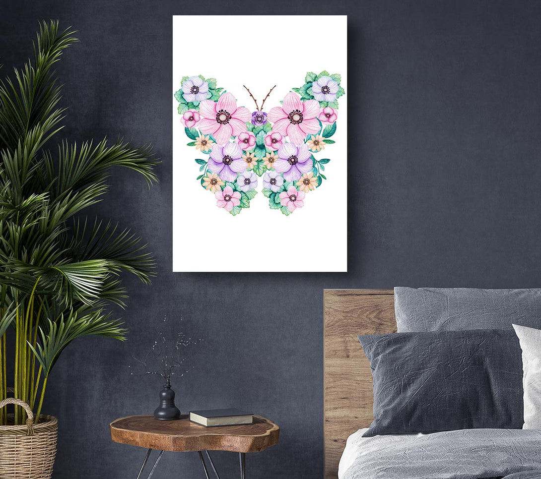 Picture of Butterfly Petals Canvas Print Wall Art