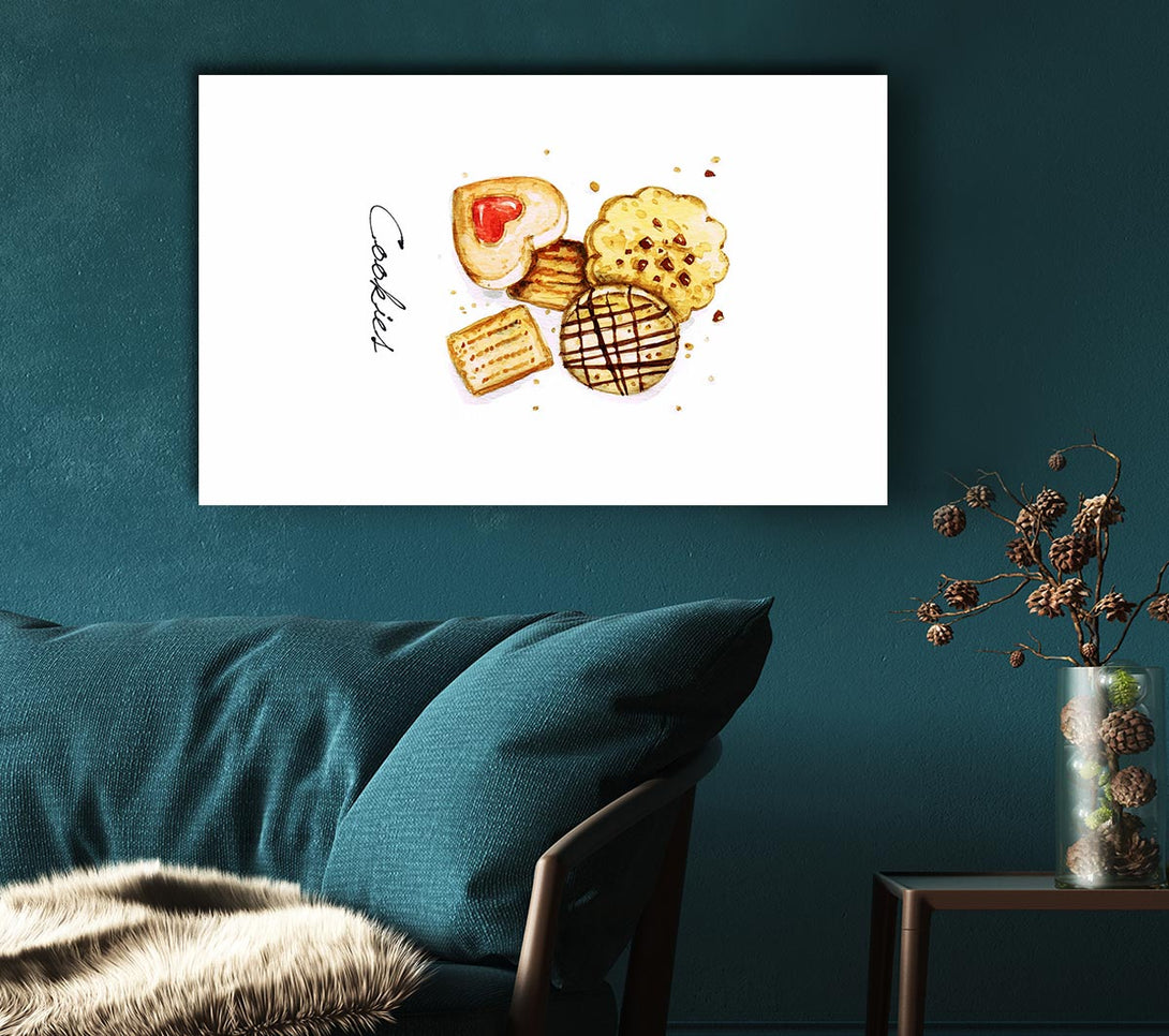 Picture of Biscuit Cookie Delight Canvas Print Wall Art