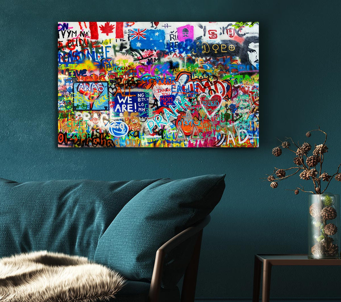 Picture of Graffiti Overload Canvas Print Wall Art