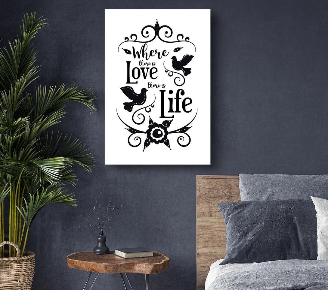 Picture of Where There Is Love Canvas Print Wall Art