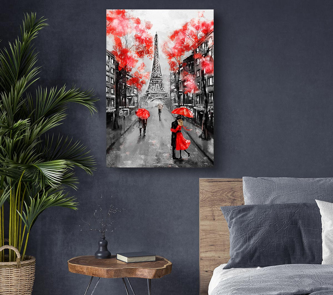 Picture of Eiffel Tower Streets 17 Canvas Print Wall Art