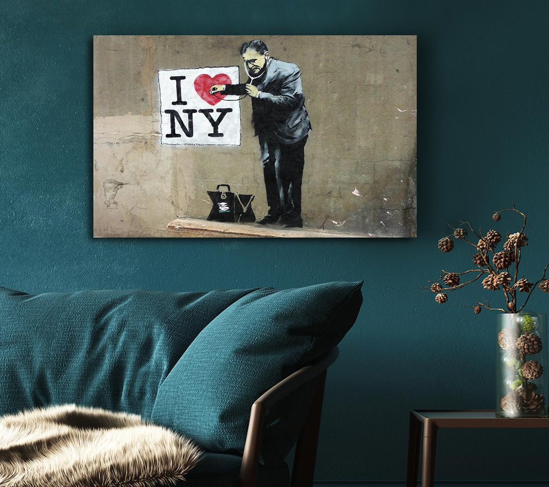 Picture of I love NY Canvas Print Wall Art