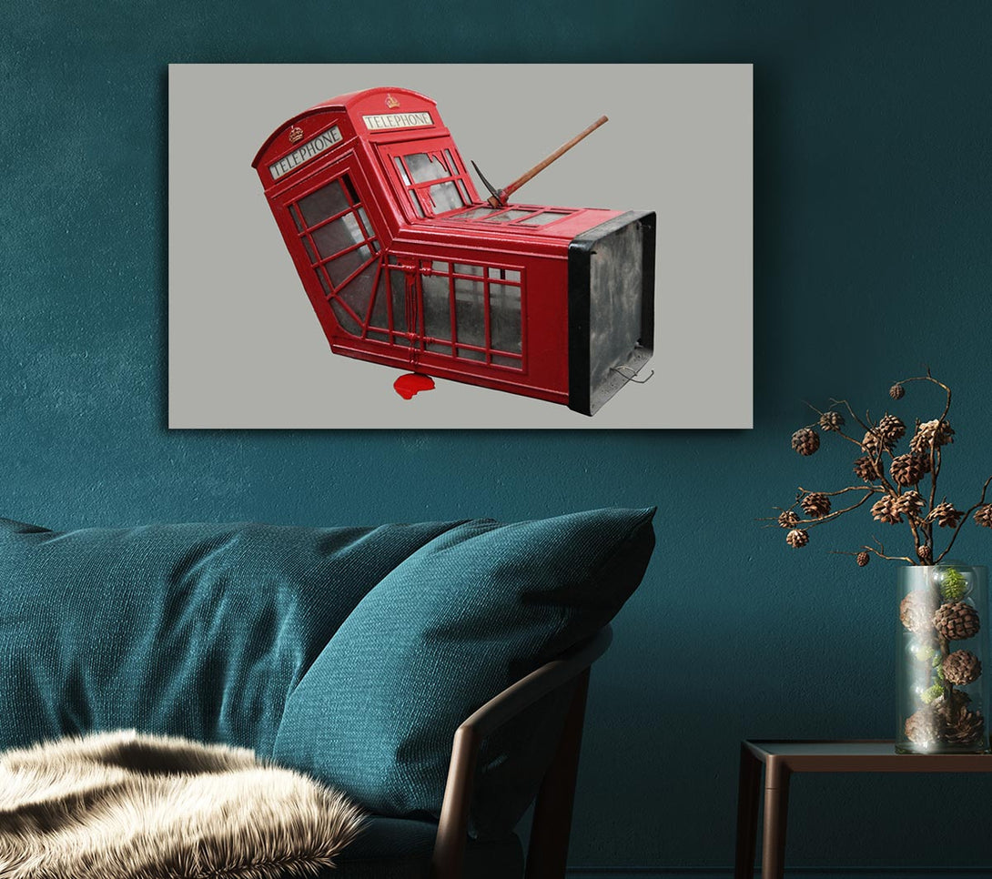 Picture of Telephone box Dismaland Canvas Print Wall Art