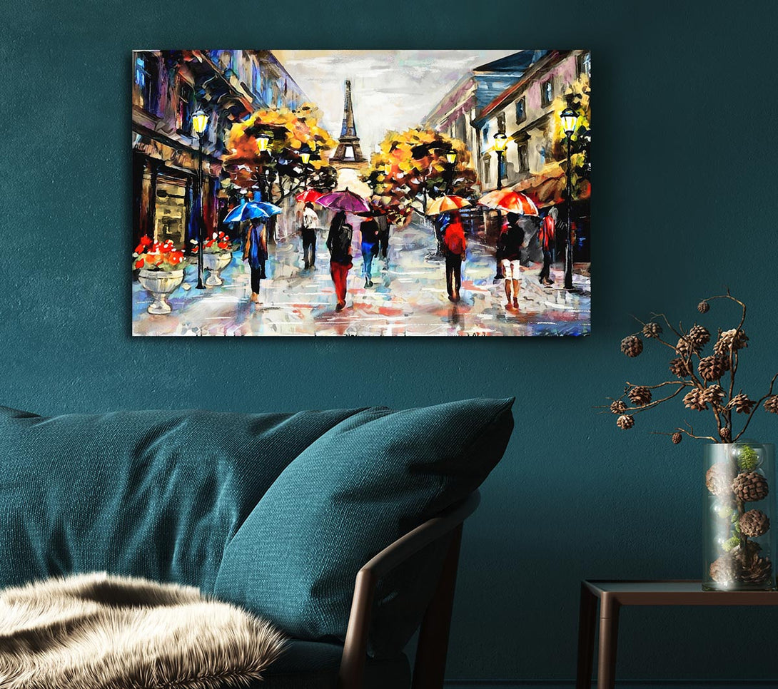 Picture of Paris In The Morning Canvas Print Wall Art