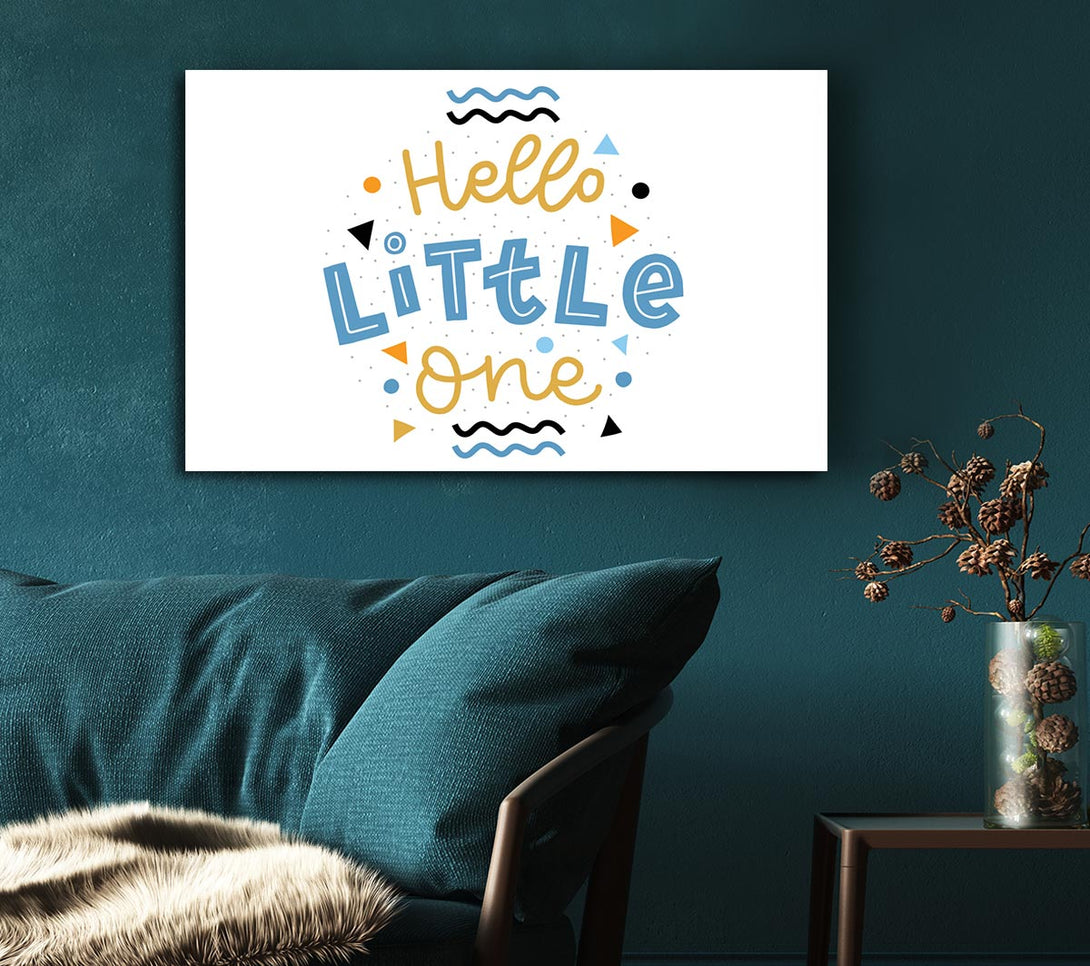 Picture of Hello Little One Canvas Print Wall Art