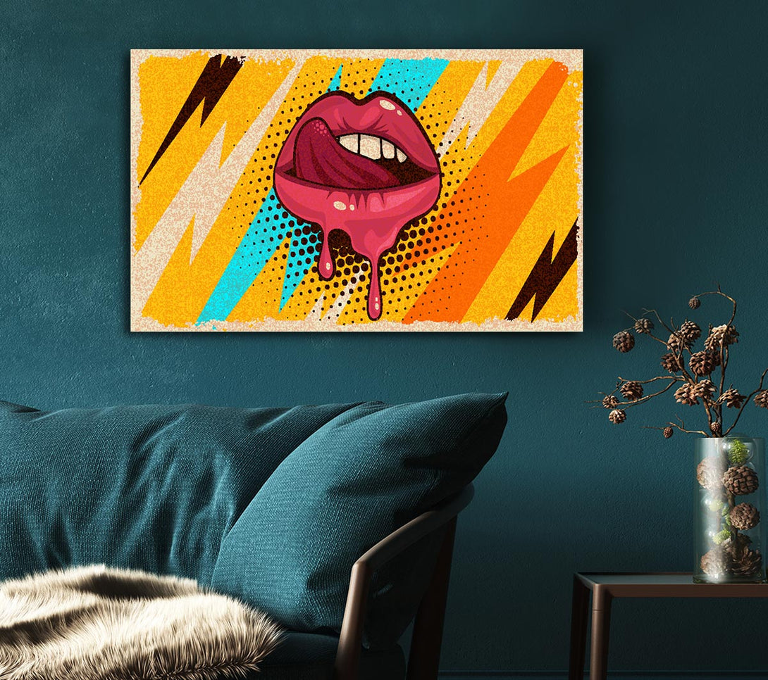 Picture of Lips Of Lightning Canvas Print Wall Art