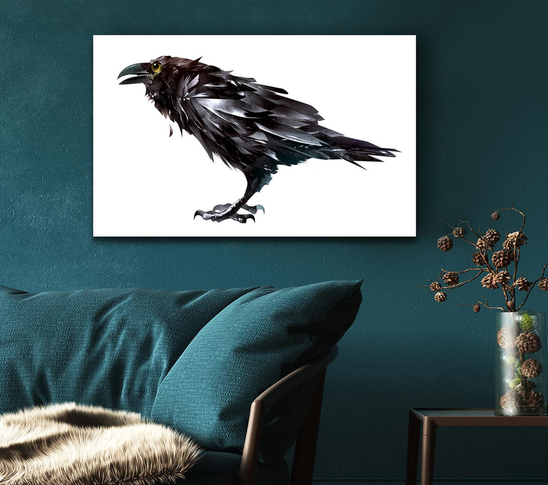 Picture of The Black Crow Canvas Print Wall Art