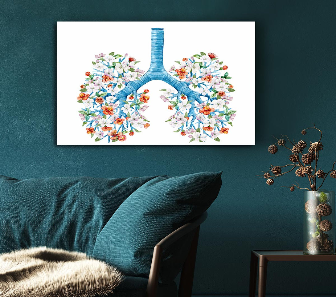 Picture of Tree Blossom Lungs Canvas Print Wall Art