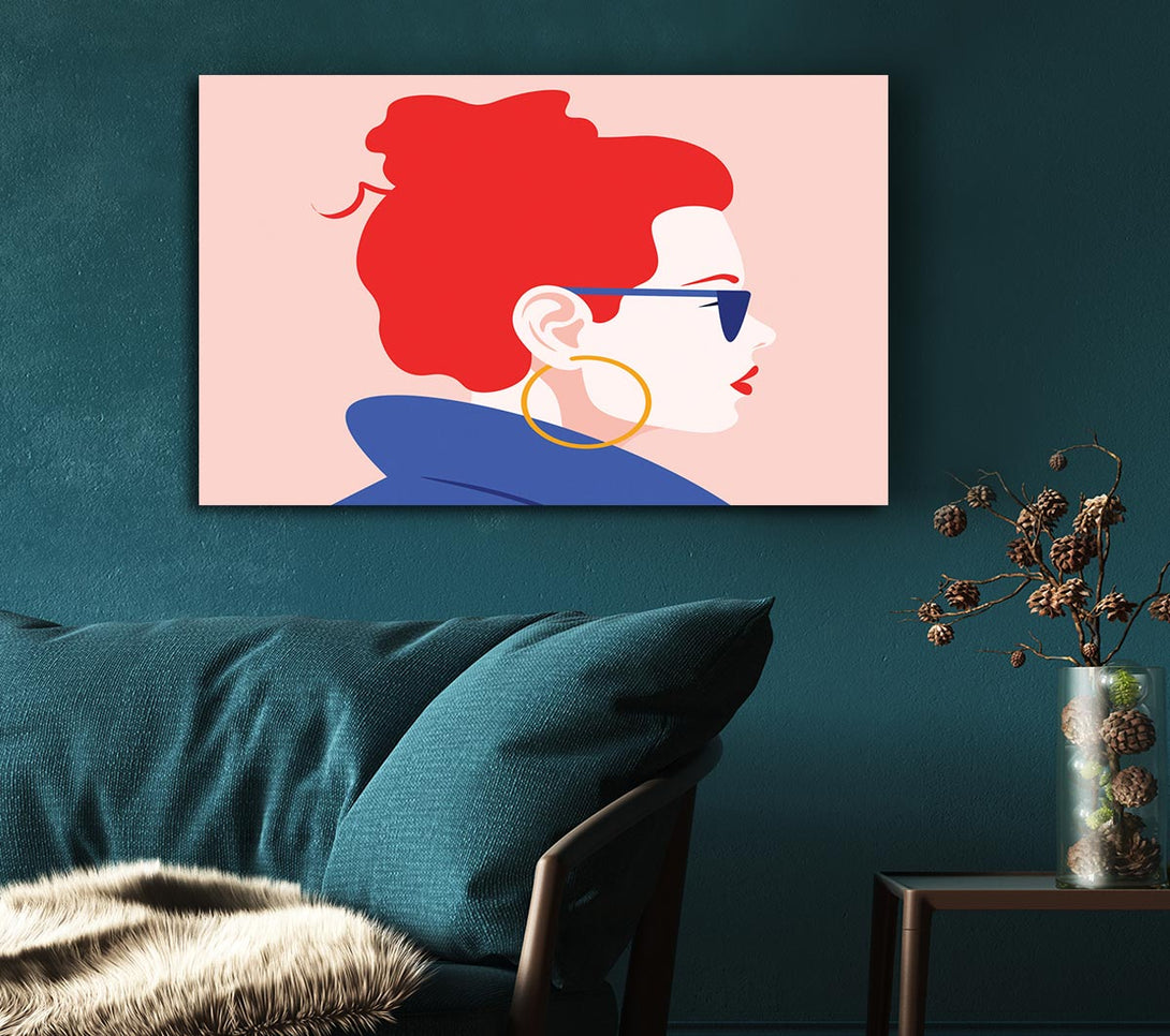 Picture of The Woman Fashion Canvas Print Wall Art