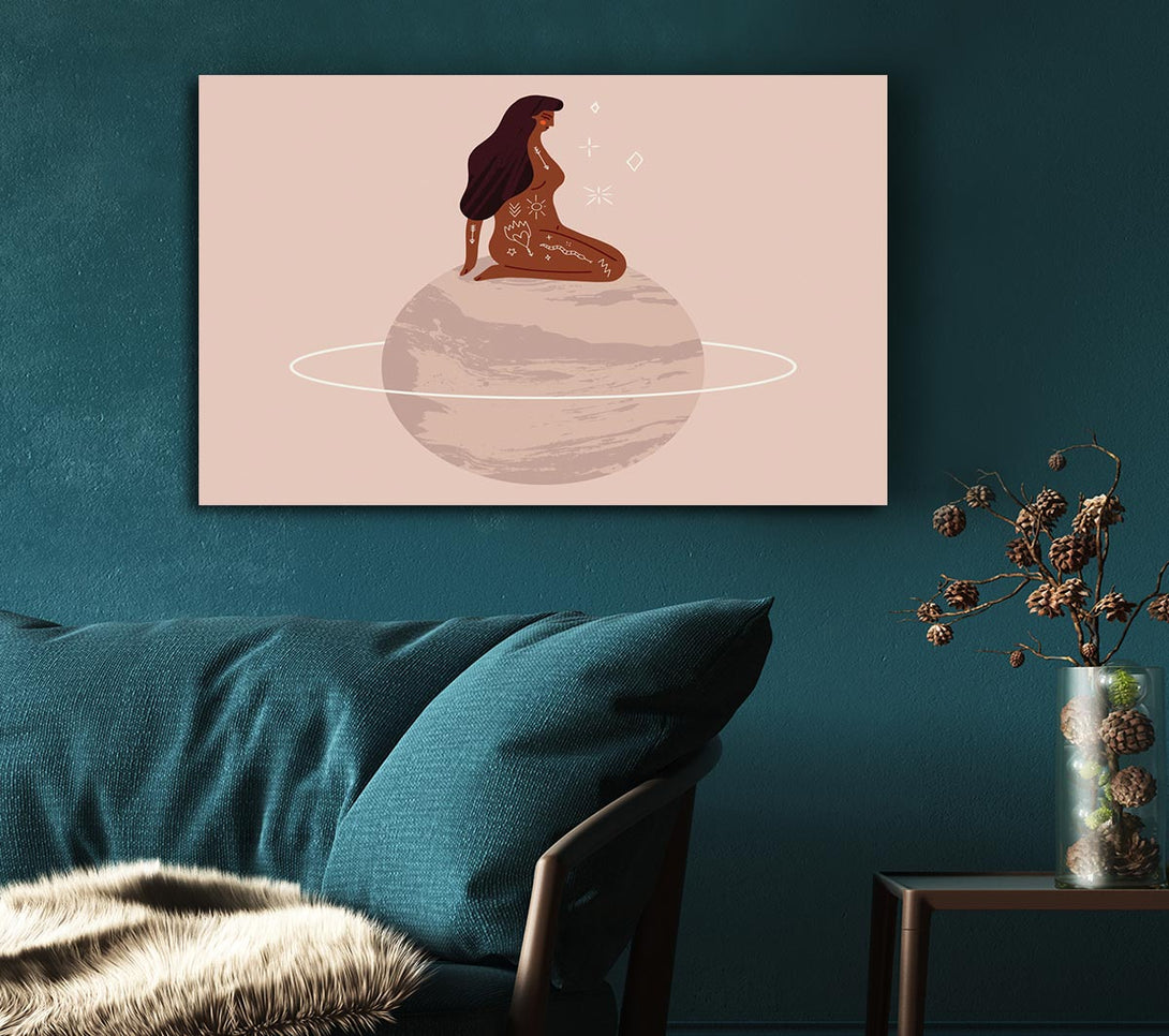 Picture of The Woman Planet Canvas Print Wall Art