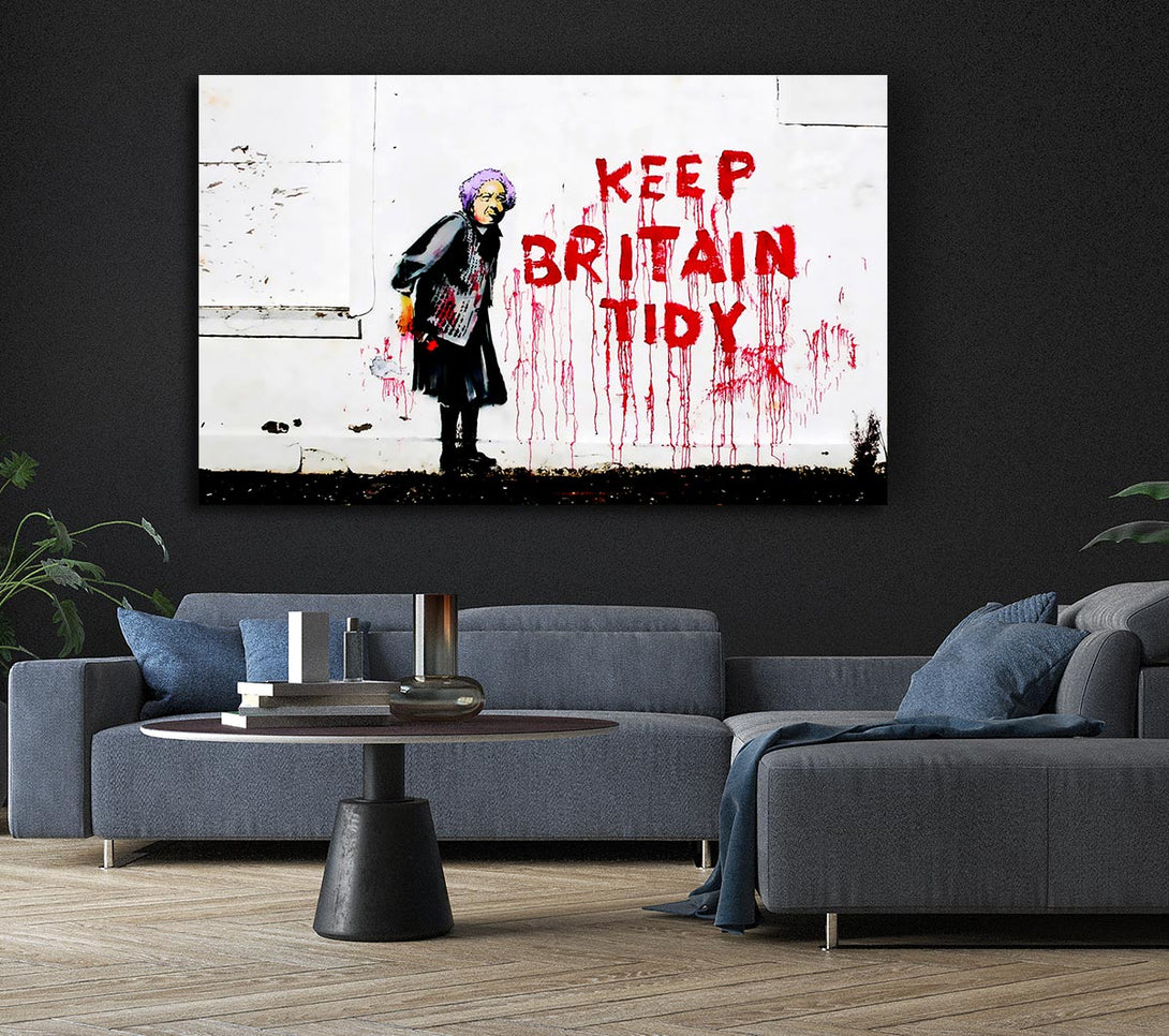 Picture of Keep Britain Tidy Canvas Print Wall Art