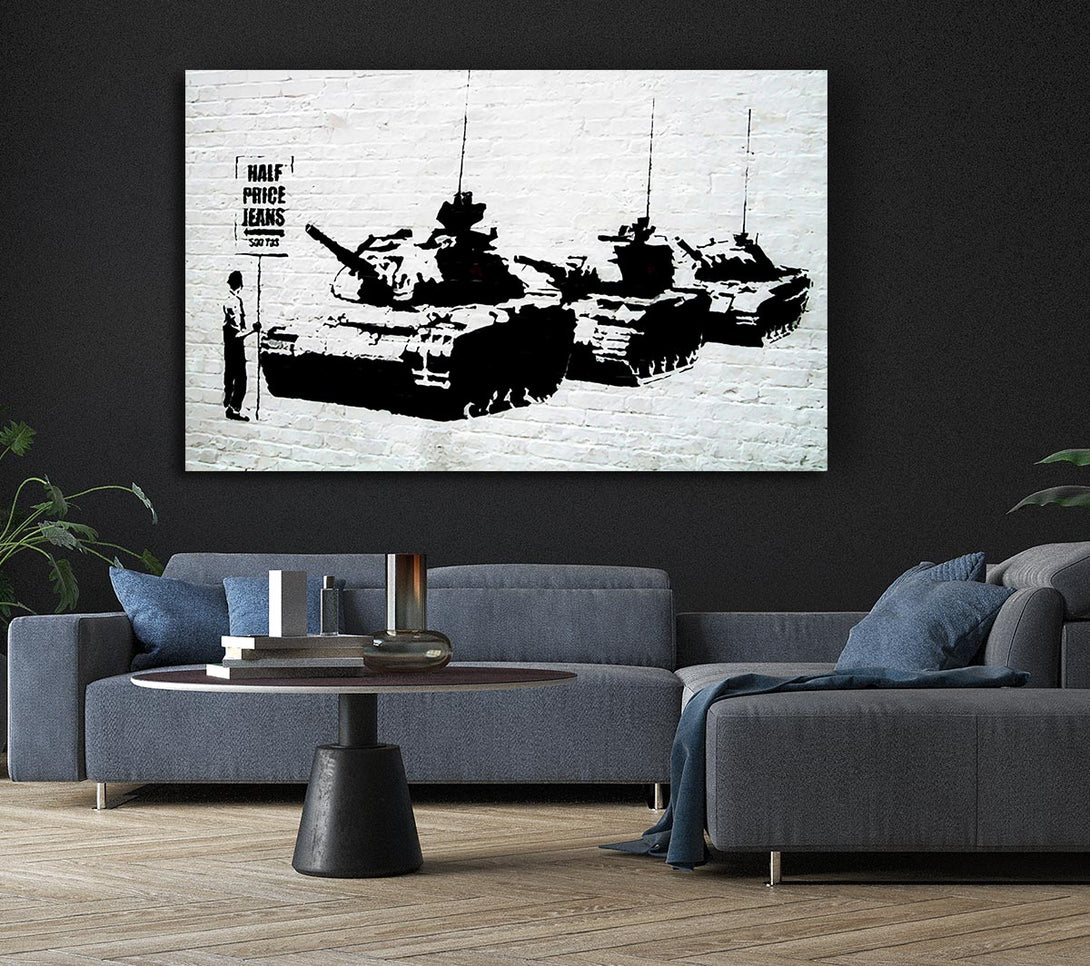 Picture of Half Price Jeans Canvas Print Wall Art