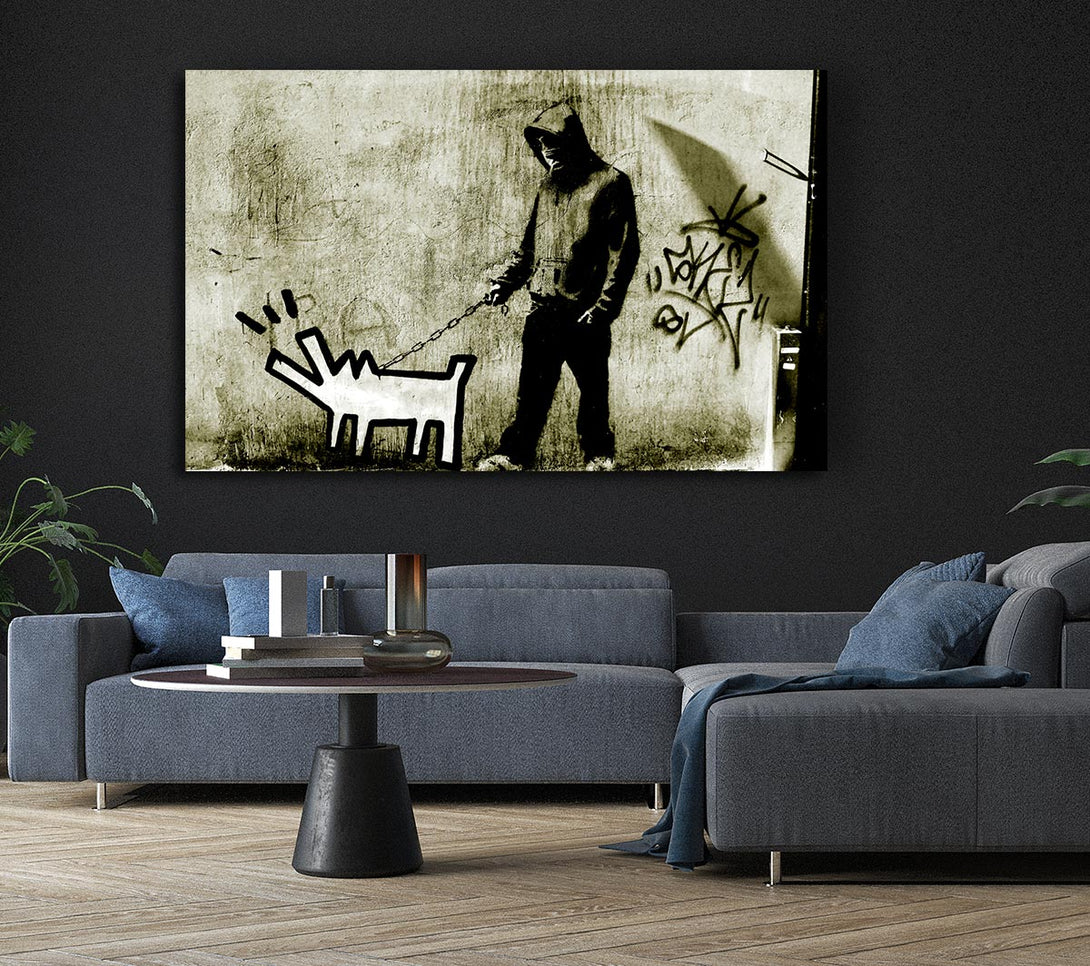 Picture of Haring Dog Canvas Print Wall Art