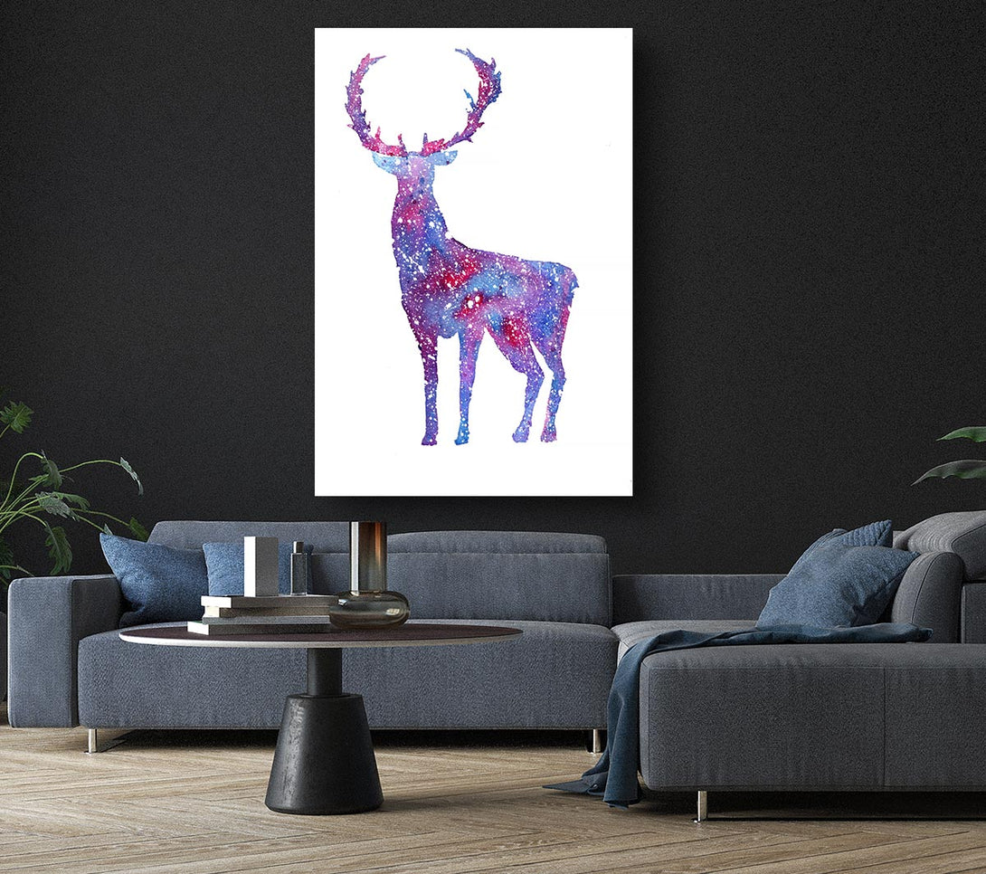 Picture of Stag Sparkle Canvas Print Wall Art