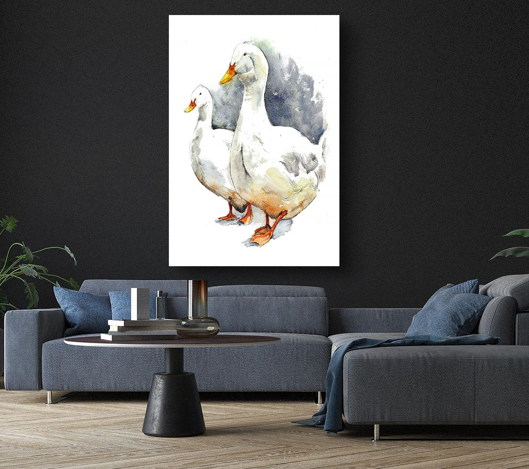 Picture of Geese Canvas Print Wall Art