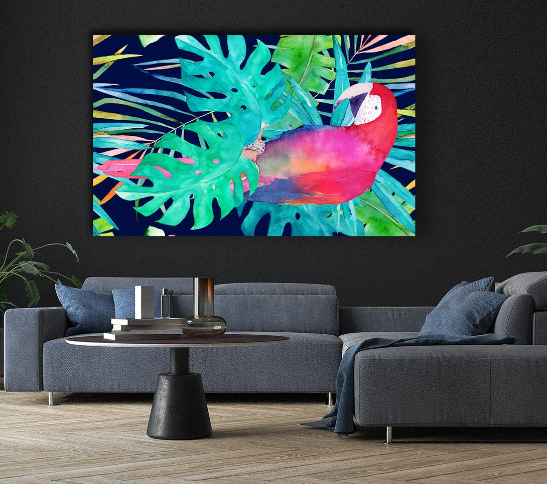 Picture of Parrot Jungle Canvas Print Wall Art