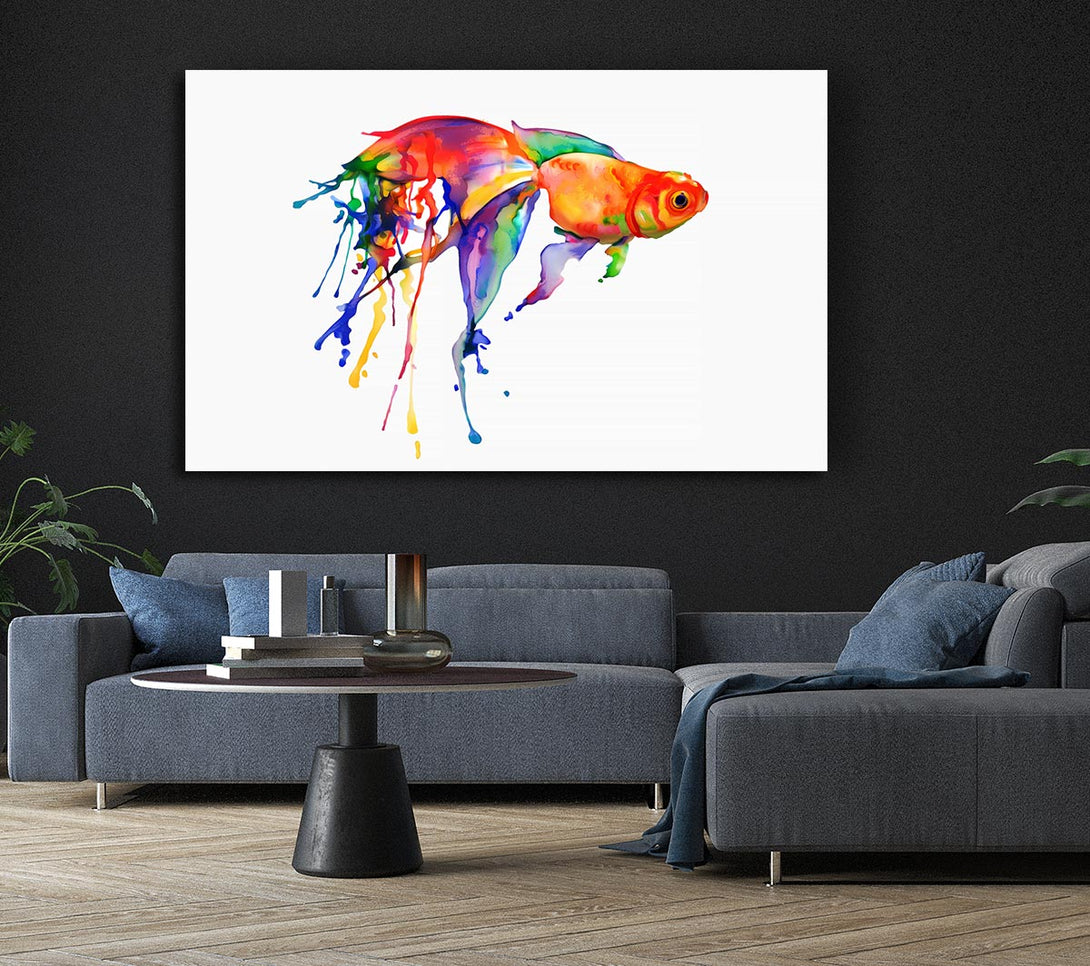 Picture of Rainbow Goldfish Canvas Print Wall Art