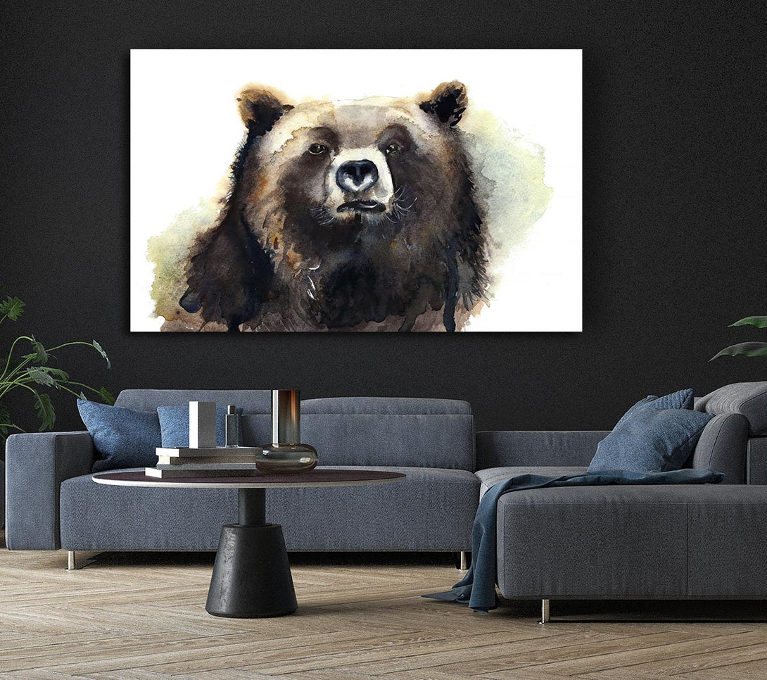 Picture of Grumpy Bear Canvas Print Wall Art