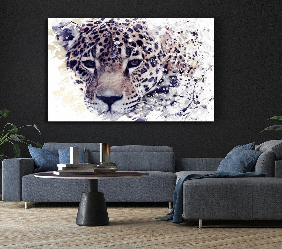 Picture of Leopard Splash Canvas Print Wall Art