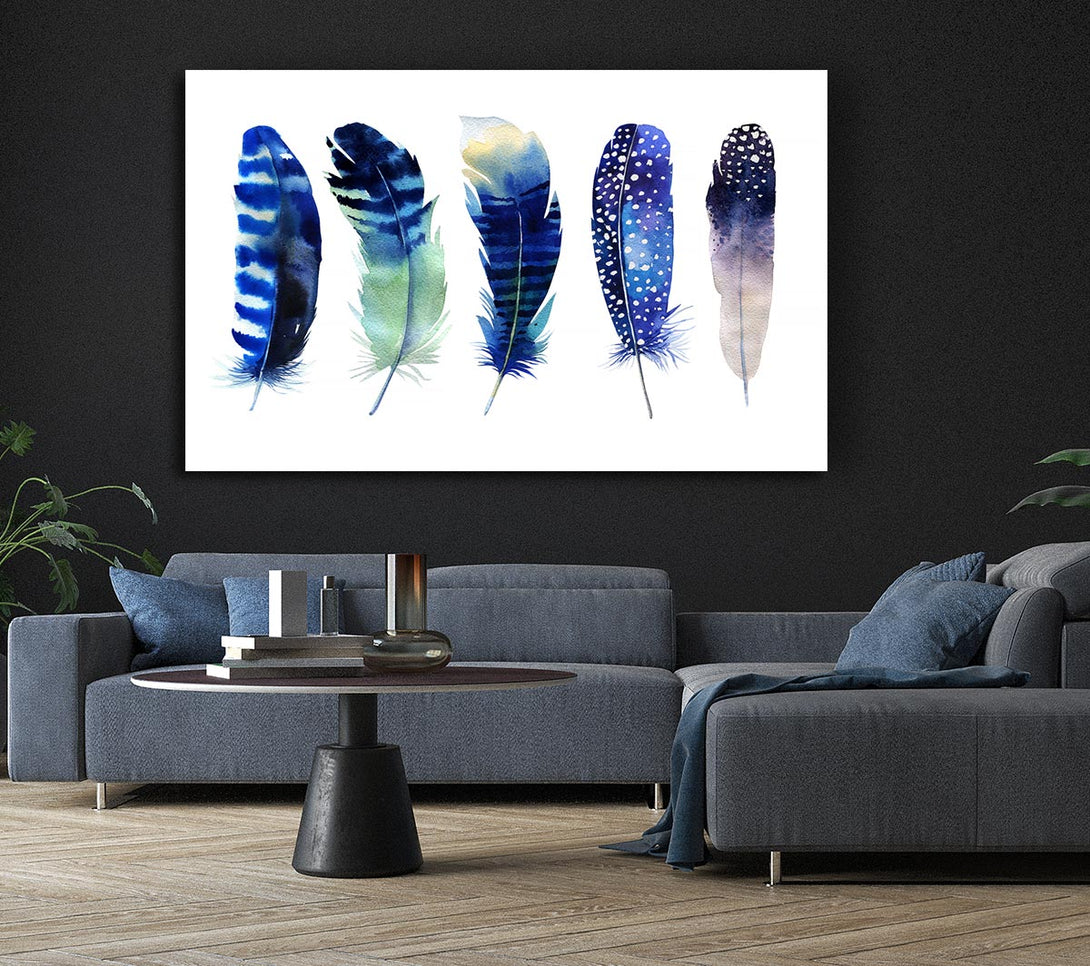 Picture of Night Feathers Canvas Print Wall Art