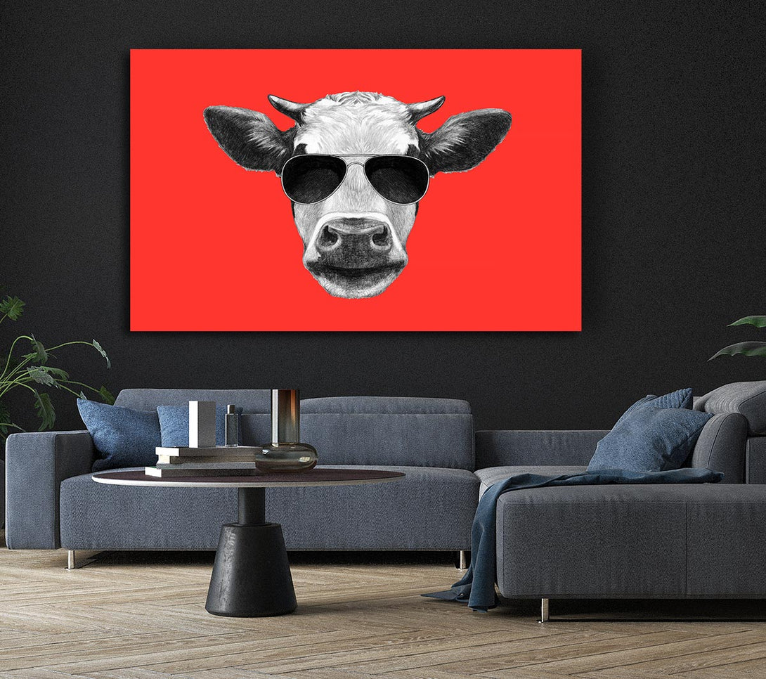 Picture of Mafia Cow Canvas Print Wall Art