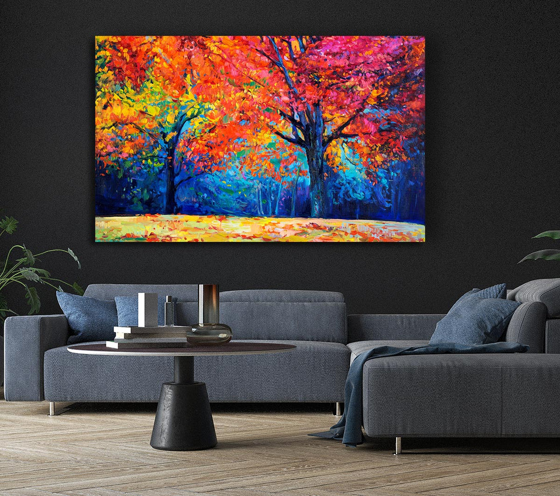 Picture of Magical Autumn Forest Canvas Print Wall Art